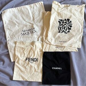 Fendi, Chanel, McQueen, Isabel Marant-Assorted designer dust bags